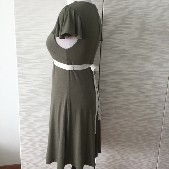 Bebe Olive Ribbon and Weave Dress - Picture 2 of 8